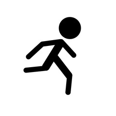 running man silhouette png