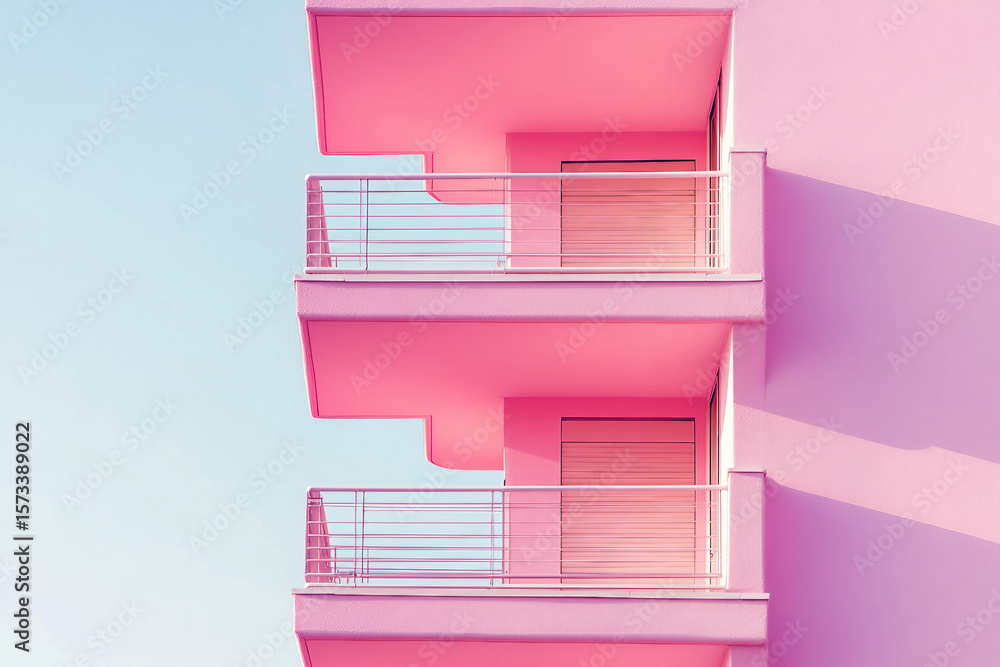 Poster creative colorful minimalistic picture made with generative ai