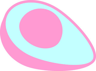 avocado in bright neon color