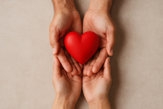 Naklejki Compassionate Hands: A Symbol of Love, Care, and Support