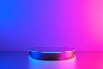 Stage light background with blue and purple spotlight illuminated generative AI