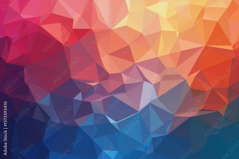 Poster gradient background with geometric shapes perfect for creative design project.
