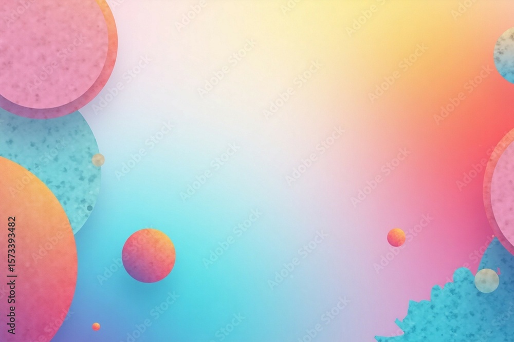 Poster gradient background with geometric shapes perfect for creative design project.