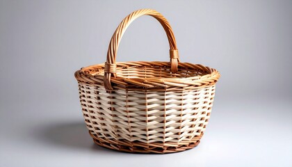 empty wicker basket