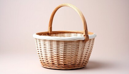 empty wicker basket