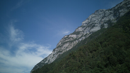 mountain landscape with clouds