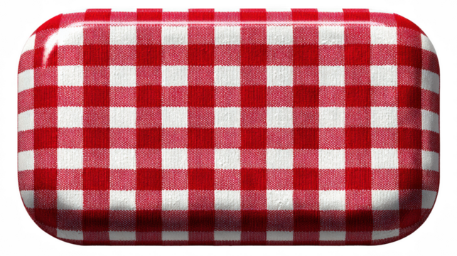 Red and white checked tablecloth texture, perfect for picnic themes and dining designs.