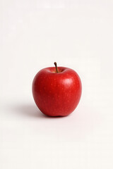 red apple on a white background