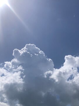 blue sky with clouds