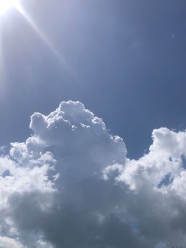 blue sky with clouds