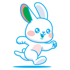 easter bunny with a big smile