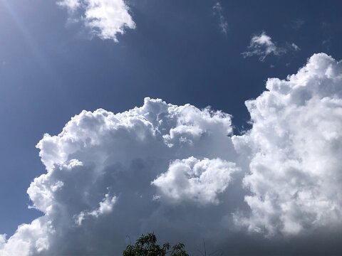 blue sky with clouds