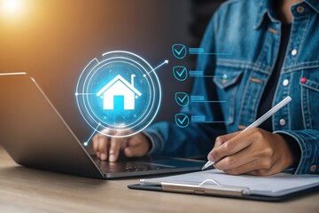Digital home management and checklist progress