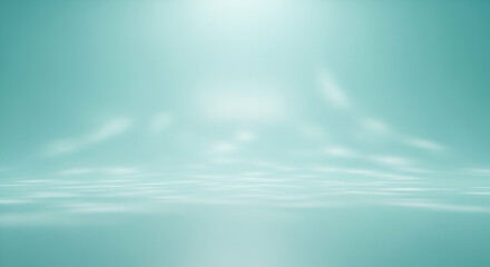 muted turquoise with soft fog-like haze in center