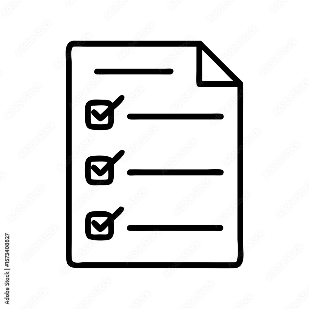 Poster checklist task list to do list vector icon design for project management and organization app on tra