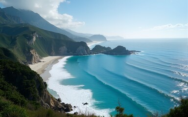 ocean natural landscape. High quality