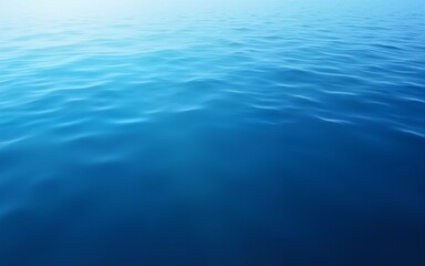 Blue water surface. Deep blue water background. Beautiful background, space for text. High quality