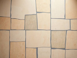 Irregular Beige Stone Tile Texture: Seamless Background for Design Projects