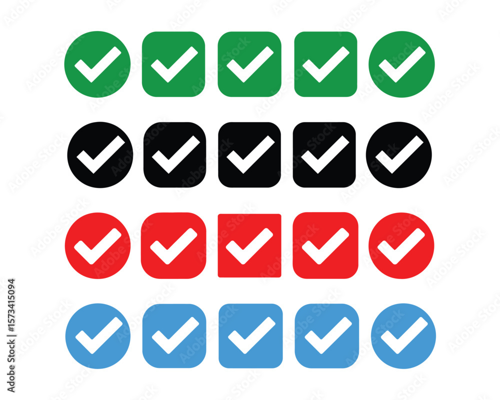 Fototapete glossy colorful button icons set with numbers and media symbols for web and multimedia design