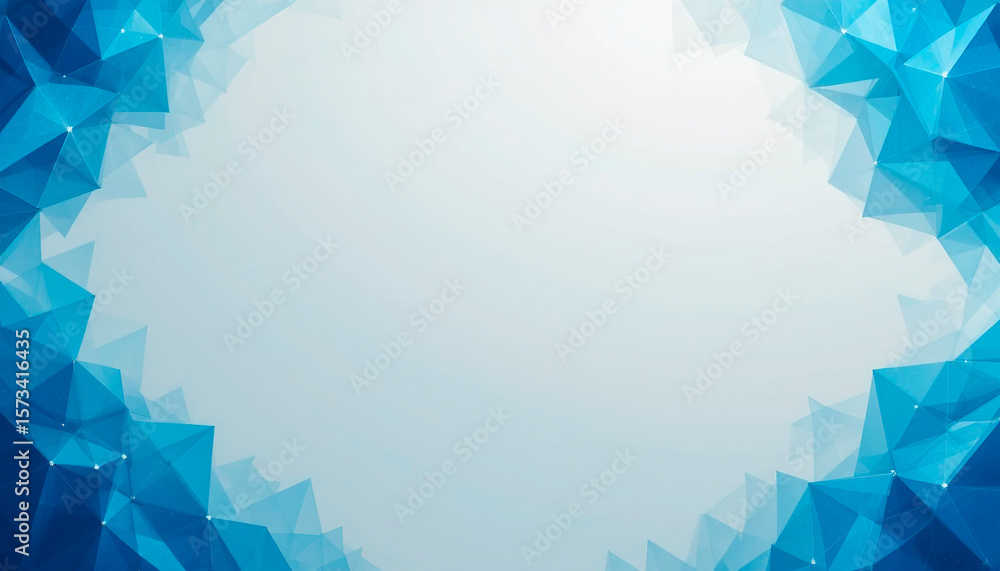 Poster abstract smooth gradient background with flowing lines, blue and cyan