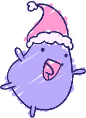 christmas sprout in bright neon color