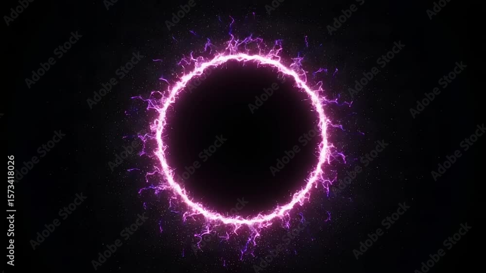 Poster a circular ring shines brightly against a dark background the ring features an ethereal glow it coul