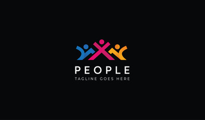 People New Concept with Vector file Logo