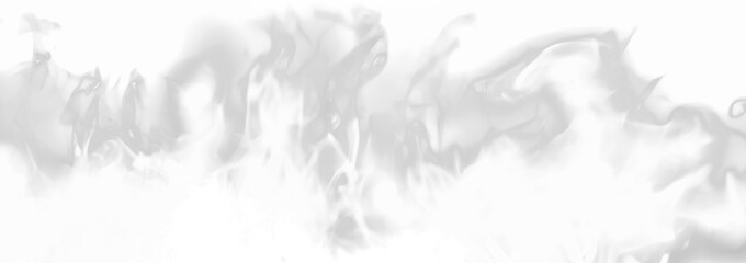 Background - burning fire flames in white color