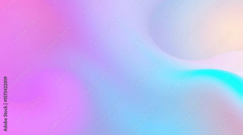 Poster blue 3d scene with abstract background consisting of intertwined, smooth lines and ribbons, abstract