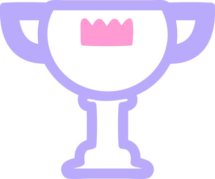 recommend clip art: trophy award symbol icon in bright neon color