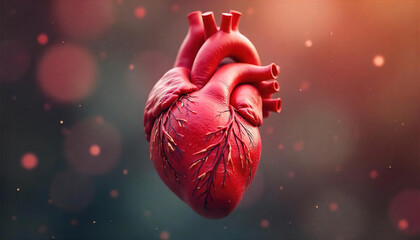 medical poster about heart health, human heart, medical topics about human health