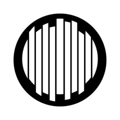 Vertical Bar and Circle Logo – Creative Abstract Tech Symbol in Minimal Style