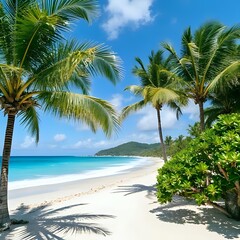 palm tree on the beach
