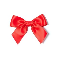 cute ribbon isolated on white background 