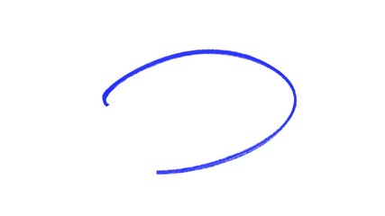 Violet hand drawing doodle round circuler drawing effect animation, grunge circle highlights with transparent background