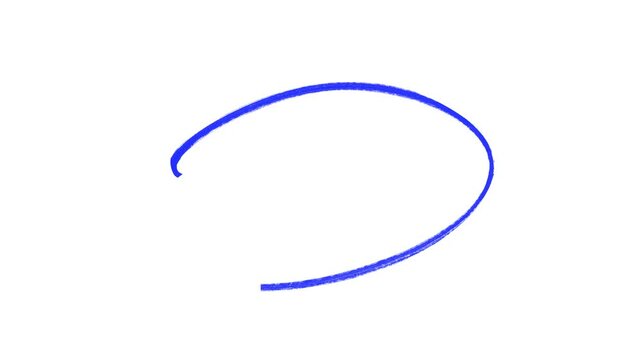 Violet hand drawing doodle round circuler drawing effect animation, grunge circle highlights with transparent background