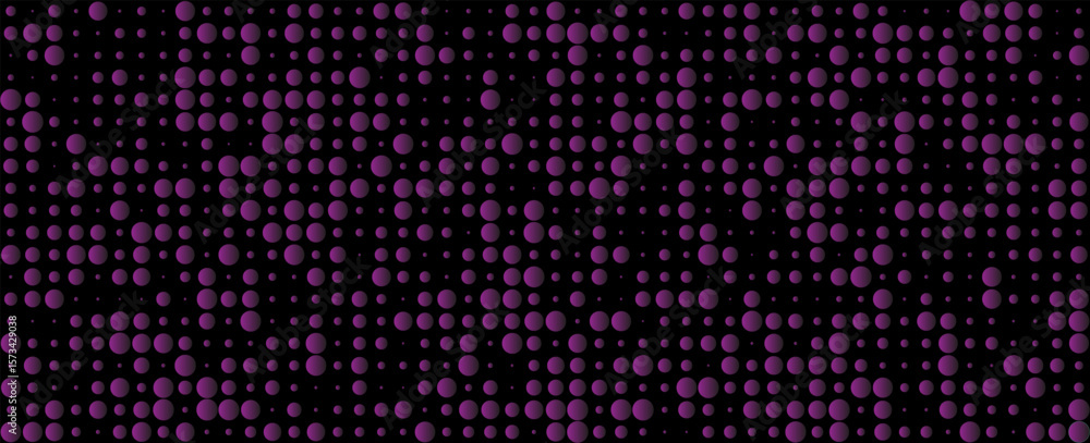 Poster purple dot randomus isolated in black background.dot randomus on abstract background. usable for des