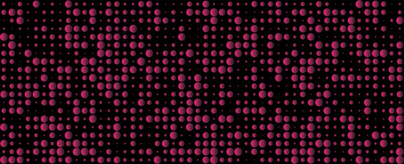 pink Dot Randomus isolated in black background.Dot Randomus on abstract background. Usable for design background - Vector Illustration