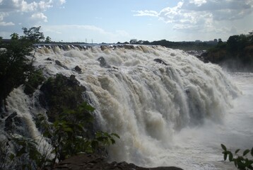 Rivers in Venezuela, Orinoco and Caroni.
Two enormous rivers that have a huge flow of fresh water...