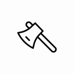 axe cut icon sign vector