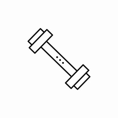 dumbbell gym icon sign vector