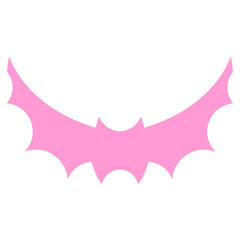 halloween bat symbol in bright neon color