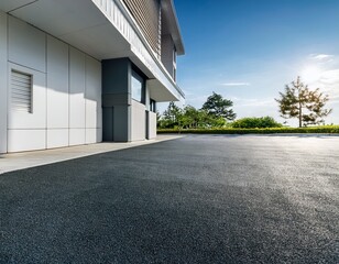 clean new building wall exterior background