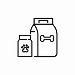 pet food icon sign vector