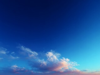 Obraz premium Faithful photorealistic blue sky gradient, clear and cloudless