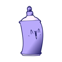 cartoon happy spray can in bright neon color