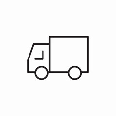 delivery truck icon sign vector