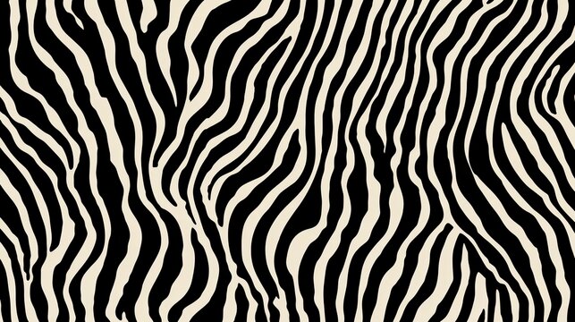 Seamless zebra stripes pattern creating a visually appealing background, perfect for fashion designs, textile prints, or any project seeking a touch of wild style