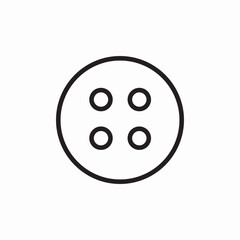 sewing button icon sign vector