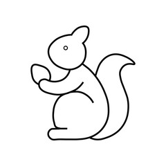 Naklejka premium squirrel